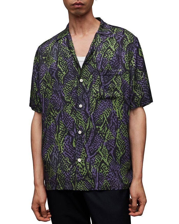 ALLSAINTS - Relaxed Fit Short Sleeve Camp Shirt
