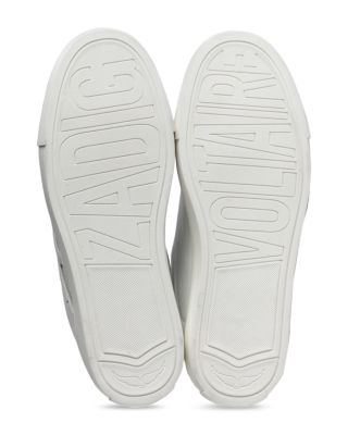 Women's High Flash Distressed Leather High Top Sneakers