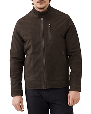 Shop Rodd & Gunn Rodd And Gunn Portobello Leather Jacket In Carob