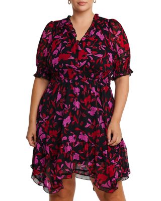 Estelle Plus - Mystique Floral Mini Dress