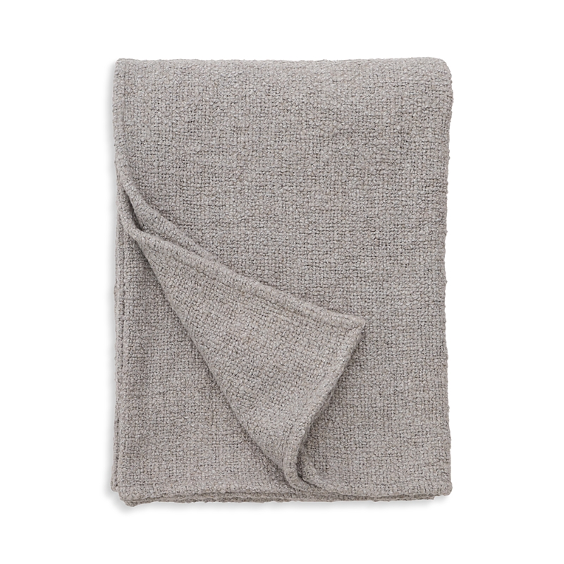 Pom Pom At Home Abby Throw Blanket In Light Grey
