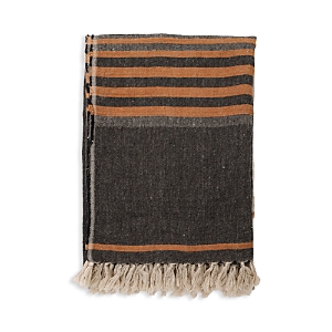 Shop Pom Pom At Home Bruno Oversized Linen Throw In Charcoal