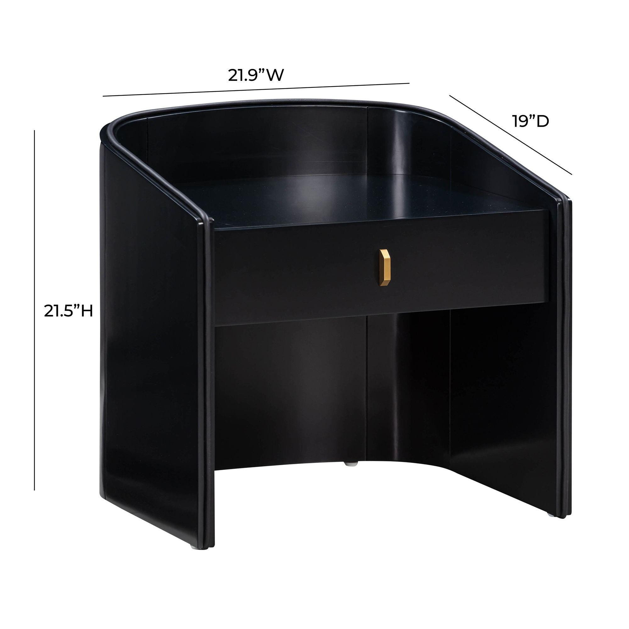 Collins Lacquer Nightstand — Image 8
