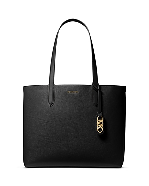 Shop Michael Kors Eliza Extra Large East West Reversible Tote In Black