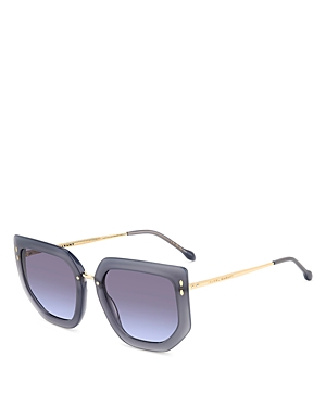 Shop Isabel Marant Cat Eye Sunglasses, 55mm In Gray/purple Gradient