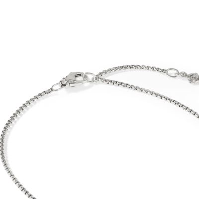 Petite Albion&reg; Pendant Necklace in Sterling Silver with Prasiolite and Diamonds, 7mm