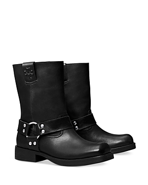 Tory Burch Women's Moto Ankle Boots In Perfect Black