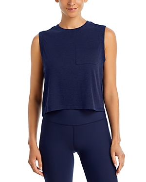 AQUA SLUB JERSEY MUSCLE TANK - 100% EXCLUSIVE