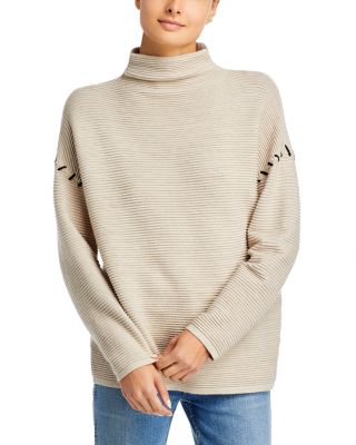 T Tahari - Funnel Neck Ottoman Sweater