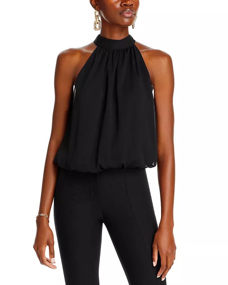Alice and Olivia Maris Halter Neck Top