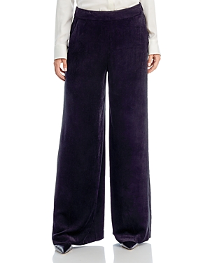 Kobi Halperin Hunter High-rise Wide-leg Corduroy Pants In Black