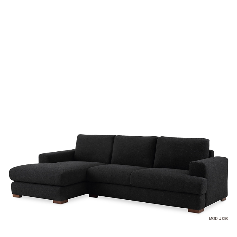 Chateau D'ax Eden 2 Piece Sectional In Black