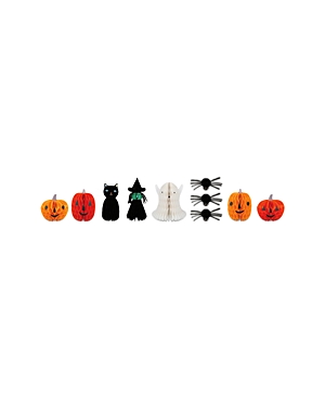 Meri Meri Honeycomb Halloween Character Table Decorations, Pack Of 10 In Multi