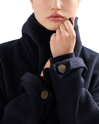 Fold Collar Belted Coat
