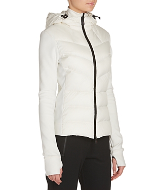 Moncler Down Fleece Jacket In Natural