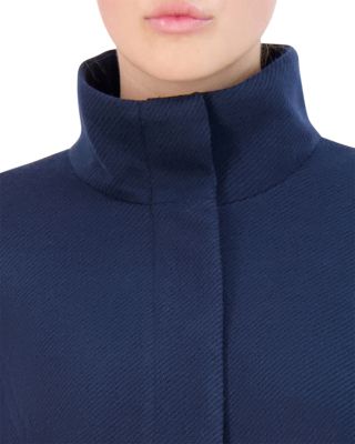 Twill Stand Collar Coat