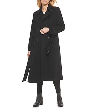 Shop Cole Haan Trench Coat In Black
