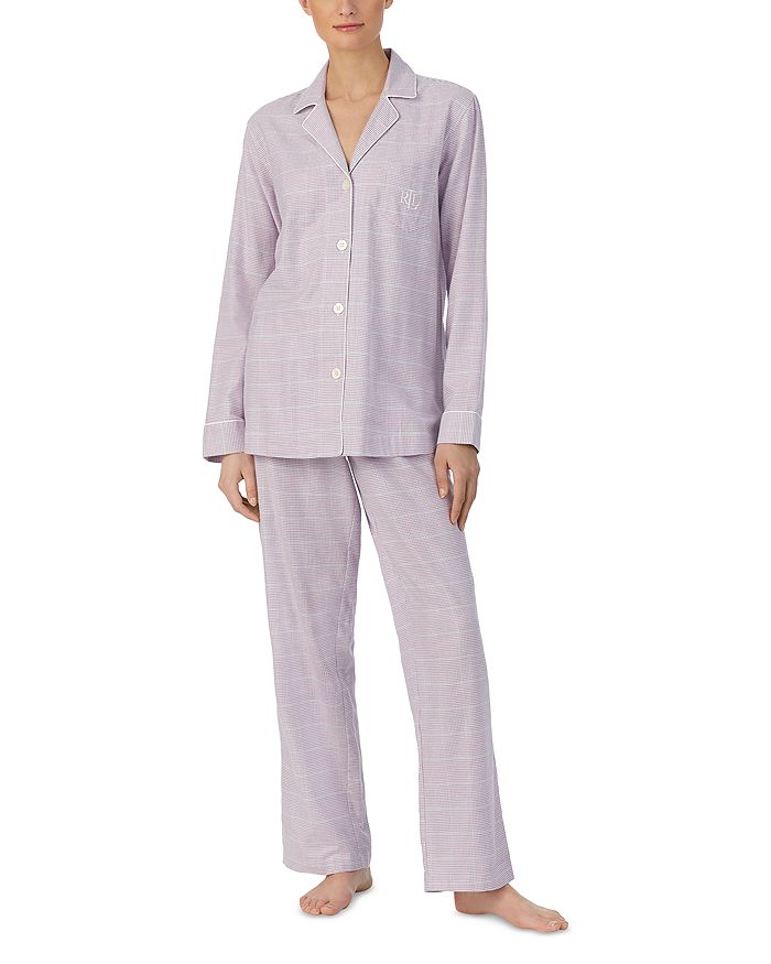 Ralph Lauren Notch Collar Long Pant Pajama Set | Bloomingdale's