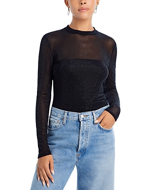 Generation Love Cole Crystal Mesh Top