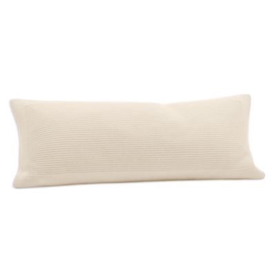 Boll & Branch - Ribbed Knit Decorative Pillow with Insert, 14" x 34"