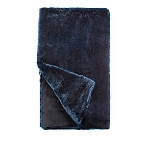 Donna Salyers Fabulous-furs Couture Collection Faux Fur Throw In Blue