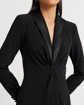 Tuxedo Style Column Gown