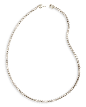 Kendra Scott Larsan Cubic Zirconia Tennis Necklace In Silver