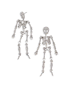 Baublebar Bonafide Bones Mobile Earrings In Silver