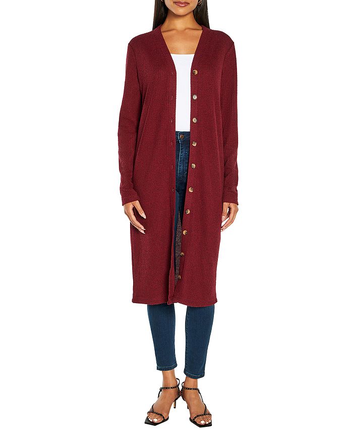 Three Dots Button Front Long Sleeve Cardigan Bloomingdale s