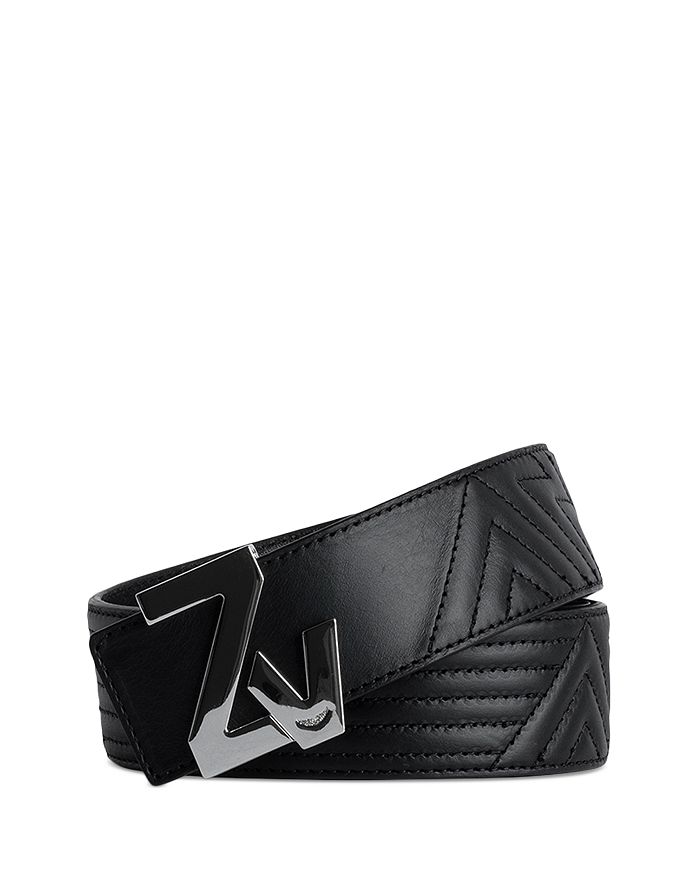 Zadig Voltaire ZV Initiale LA Quilted Leather Belt Bloomingdale s