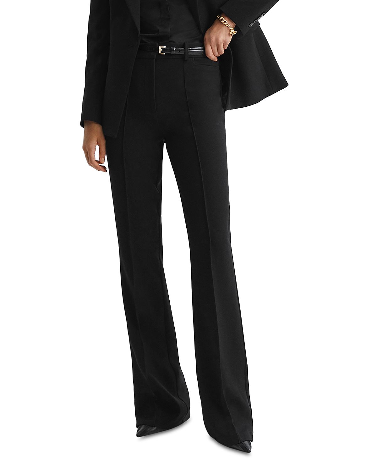 Reiss Gabi Flare Leg Trousers