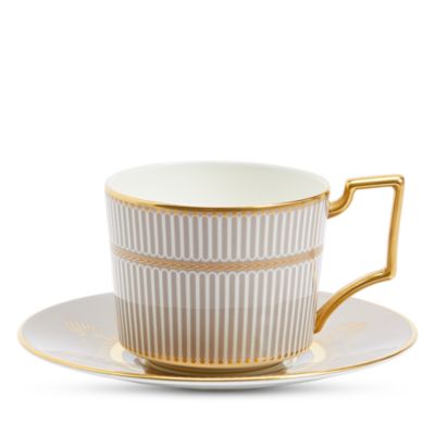 Anthemion Grey Teacup & Saucer