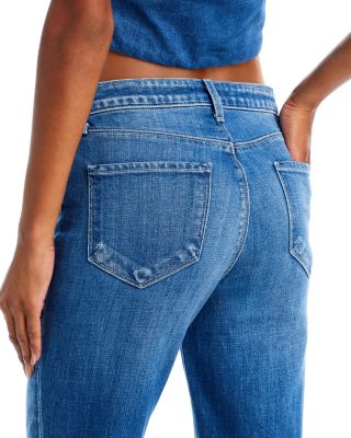 Sera Mid Rise Flared Jeans in Bordello