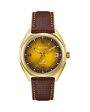 Shop Bulova Classic Jet Star Watch, 40mm In Brown