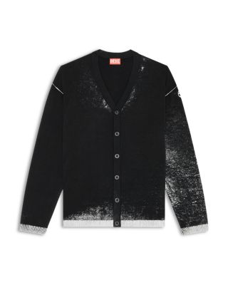 Larence Splatter Effect Cardigan Sweater