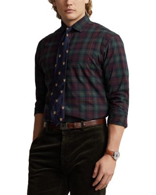 Polo Ralph Lauren Plaid Poplin Custom Fit Shirt | Bloomingdale's