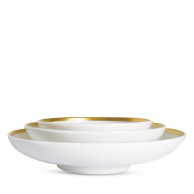 Golden Edge Assorted Canape Dishes, Set of 3