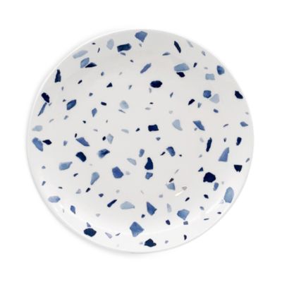 Azzurro Bread/Canape Plates, Set of 2