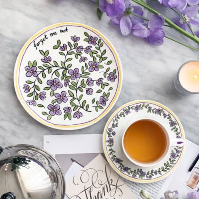Molly Hatch Forget Me Not Salad/Dessert Plate