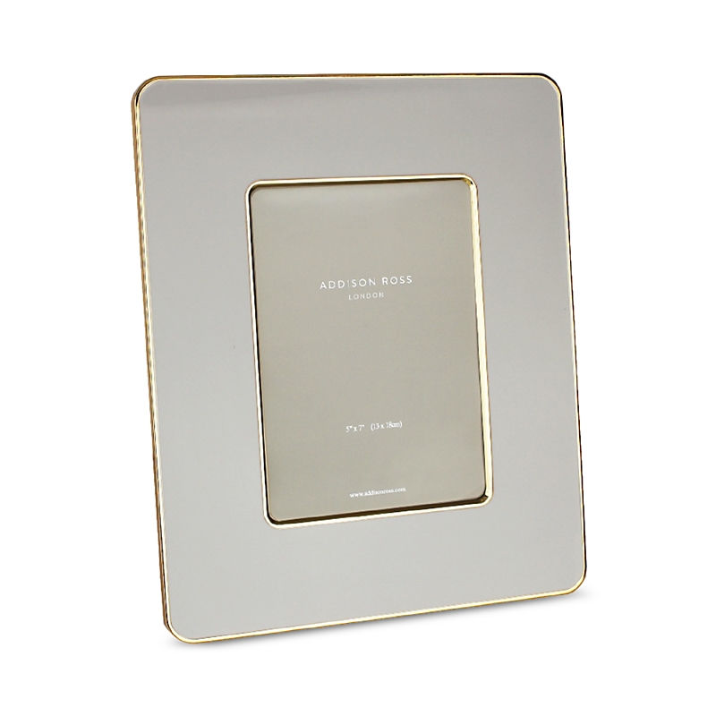 Addison Ross Gold Edged Orange Studio Enamel Photo Frame, 5 X 7 In Chiffon