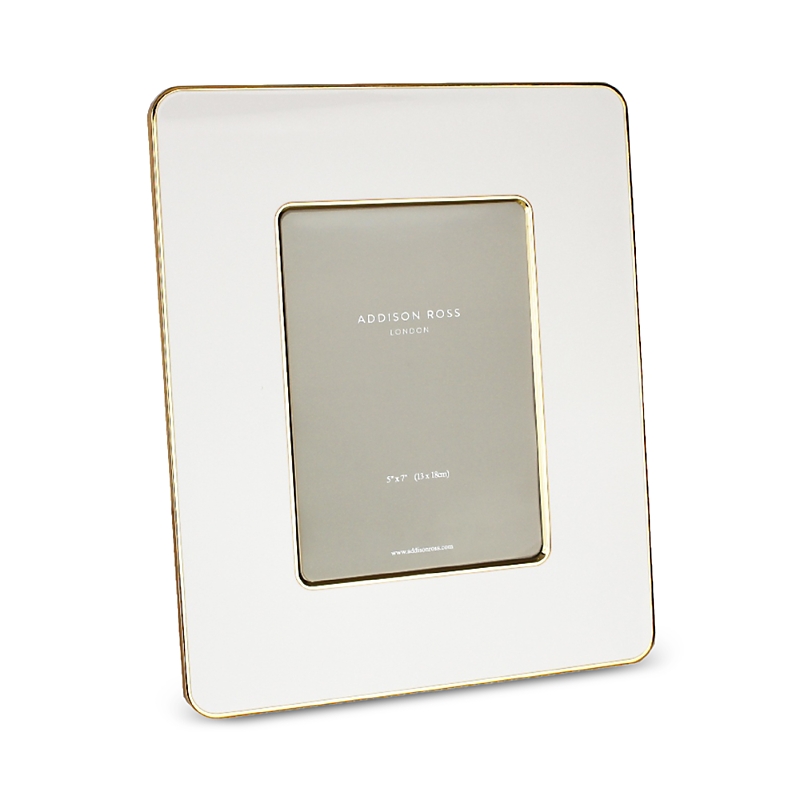 Addison Ross Gold Edged Orange Studio Enamel Photo Frame, 5 x 7