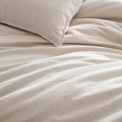 Pure Washed Linen-Blend Duvet Set, Full/Queen