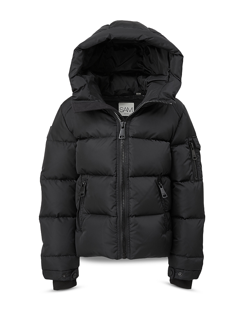 Sam Boys' Matte Parker Hooded Down Puffer Jacket - Big Kid In Black