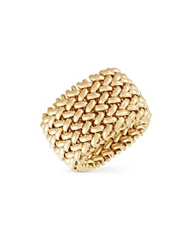 Bloomingdale's - Wide Woven Mesh Band in 14K Yellow Gold