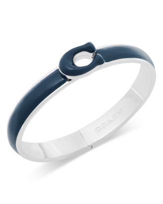 COACH Enamel Signature Tabby Bangle Bracelet | Bloomingdale's Jewelry ...
