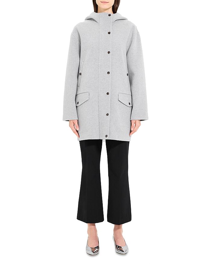 Theory Wool and Cashmere Parka Coat | Bloomingdale's