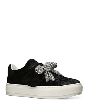 Kurt Geiger Laney Bow Sneaker In Black