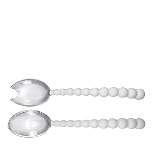 Mariposa Classic Salad Servers with Pearled Handles, Set of 2