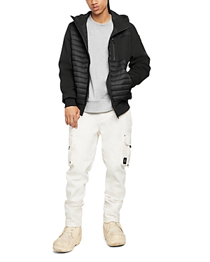 Moose Knuckles Sherwood Padded Bomber Jacket In Black