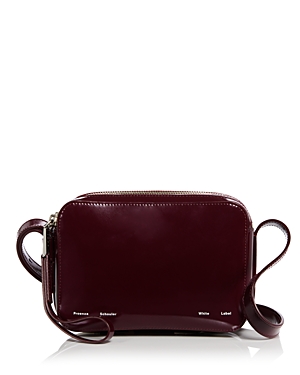 Proenza Schouler White Label Proenza Schouler Watts Leather Camera Bag In Bordeaux/silver